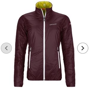 Orthodox size small swisswool piz bial jacket in wine color brand new with tags